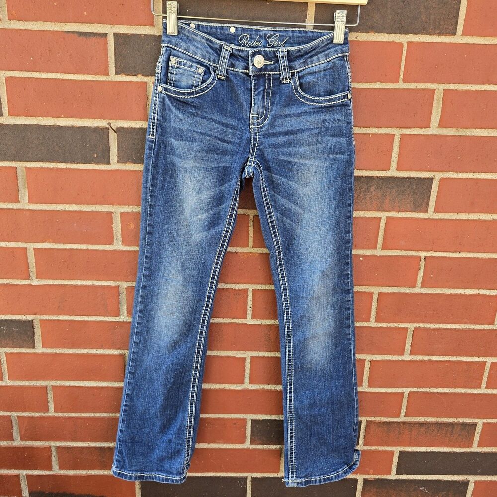 Rodeo Girl by Liz Jeans On Point Western Flared Denim Size 10  Embroidered
